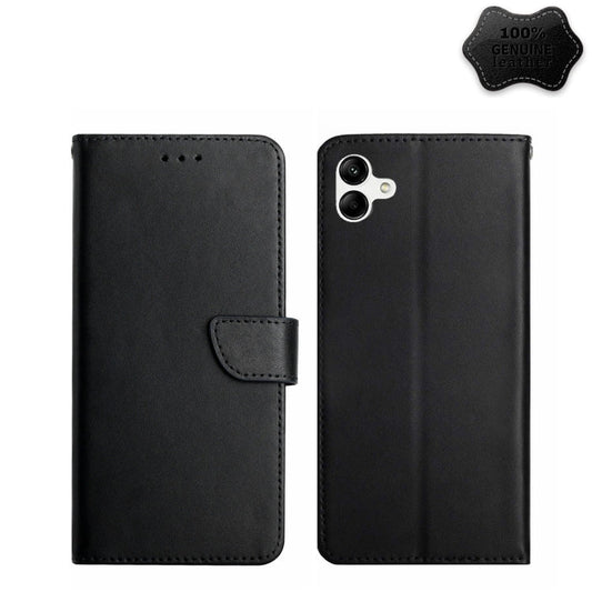 Genuine Leather Fingerprint-proof Flip Phone Case, For Samsung Galaxy A04 4G, For Samsung Galaxy A04s, For Samsung Galaxy A23 5G JP Version, For Samsung Galaxy A23e/A23s, For Sony Xperia 5 IV, For vivo X80 Lite/V25 5G, For Honor 70 Pro/70 Pro+         ...