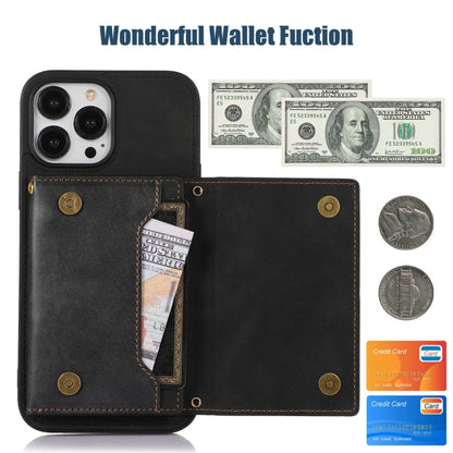 Three-fold RFID Leather Phone Case with Lanyard, For iPhone 14 Pro Max, For iPhone XR, For iPhone XS, For iPhone XS Max