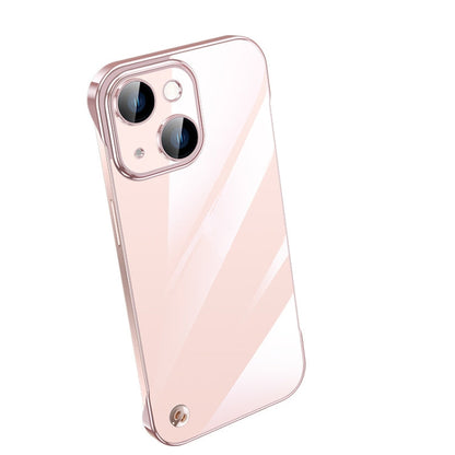 Electroplating Frameless Clear PC Phone Case, For iPhone 14, For iPhone 14 Plus, For iPhone 14 Pro