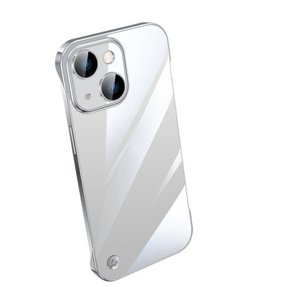 Electroplating Frameless Clear PC Phone Case, For iPhone 14 Pro Max, For iPhone 13, For iPhone 13 Pro
