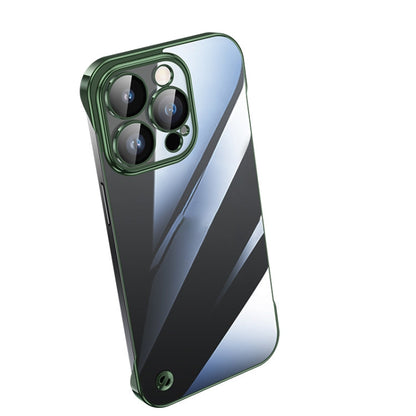 Electroplating Frameless Clear PC Phone Case, For iPhone 12 Pro Max