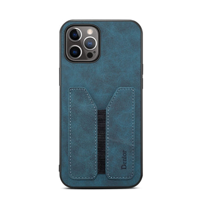 Denior DV Elastic Card PU Back Cover Phone Case, For iPhone 13 Pro, For iPhone 13 Pro Max, For iPhone 12 mini, For iPhone 12 / 12 Pro, For iPhone 12 Pro Max, For iPhone 11