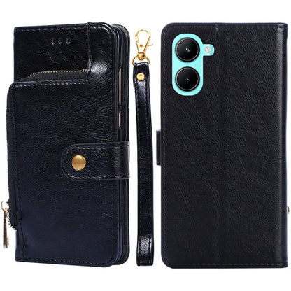 Zipper Bag Leather Phone Case, For Motorola Moto E32 India/E22s 4G Global, For OPPO A17, For OPPO K10x 5G, For Realme C33 4G, For vivo V25 5G/V25e 5G/X80 Lite, For vivo Y16 4G/Y02s 4G
