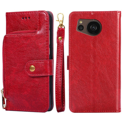 Zipper Bag Leather Phone Case, For vivo Y55 4G, For Samsung Galaxy A04s, For Sharp Aquos sense7 Plus, For Xiaomi Civi 2 5G, For Xiaomi Poco M5 4G