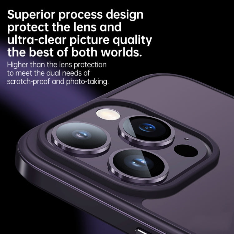 SULADA Metal Frame + Nano Glass + TPU Phone Case, For iPhone 14, For iPhone 14 Plus, For iPhone 14 Pro