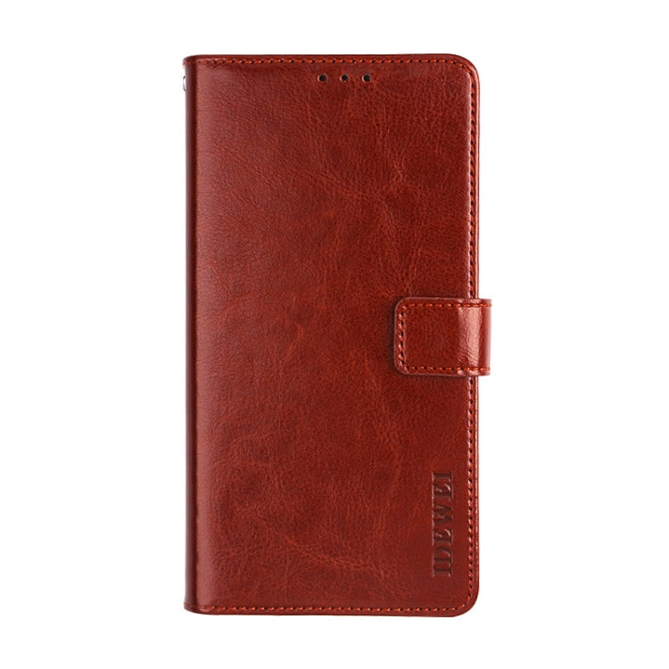 idewei Crazy Horse Texture Horizontal Flip Leather Case with Holder & Card Slots & Wallet, For Galaxy Feel 2, For Galaxy M21, For Vivo S6 5G