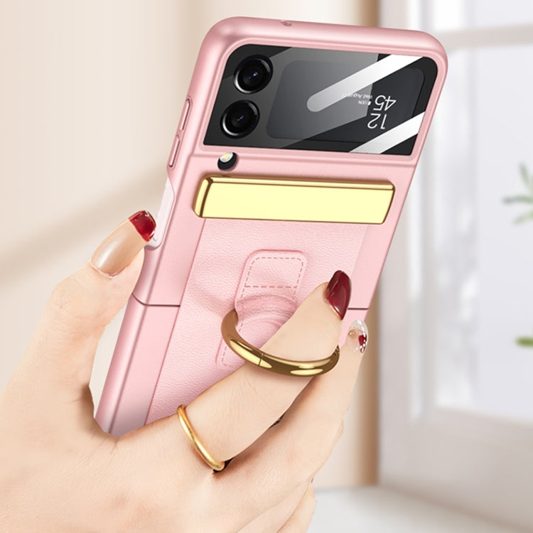 GKK Ultrathin Shockproof Phone Case with Ring Holder / Wrist Strap, For Samsung Galaxy Z Flip4