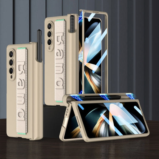 GKK Magnetic Fold Hinge Shockproof Phone Case with Wrist Strap, For Samsung Galaxy Z Fold4