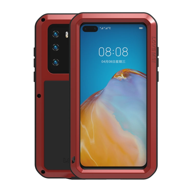 LOVE MEI Metal Shockproof Waterproof Dustproof Protective Case, For Huawei P40, For Huawei P40 Pro, For Samsung Galaxy A40s, For Samsung Galaxy A51