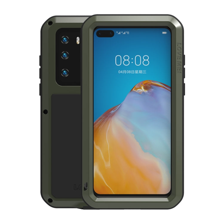 LOVE MEI Metal Shockproof Waterproof Dustproof Protective Case, For Huawei P40, For Huawei P40 Pro, For Samsung Galaxy A51, For Samsung Galaxy A40s