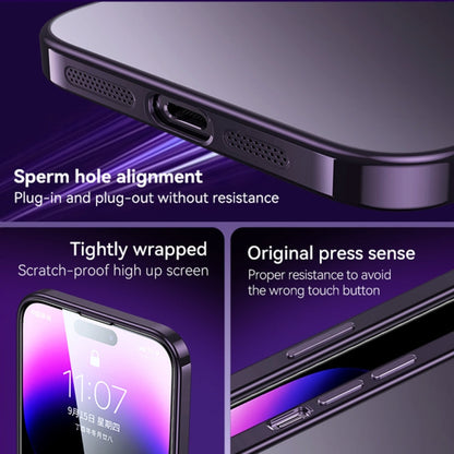 SULADA Electroplating Frosted All-inclusive TPU Phone Case, For iPhone 14 Pro Max