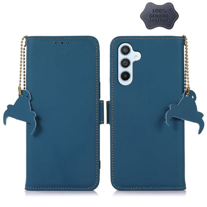 Genuine Leather Magnetic RFID Leather Phone Case, For Samsung Galaxy S22 Ultra 5G, For Samsung Galaxy S23+ 5G, For Samsung Galaxy S23 5G, For Samsung Galaxy S23 Ultra 5G
