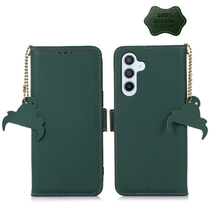 Genuine Leather Magnetic RFID Leather Phone Case, For Samsung Galaxy S22 Ultra 5G, For Samsung Galaxy S23+ 5G, For Samsung Galaxy S23 5G, For Samsung Galaxy S23 Ultra 5G