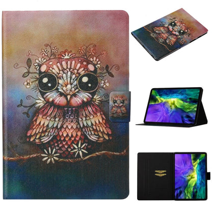 Coloured Drawing Pattern Horizontal Flip Leather Case with Holder & Card Slot & Sleep / Wake-up Function, For iPad Pro 11 (2020), For iPad mini 5 / 4 / 3 / 2 / 1, For iPad 10.2, For iPad Pro 10.5