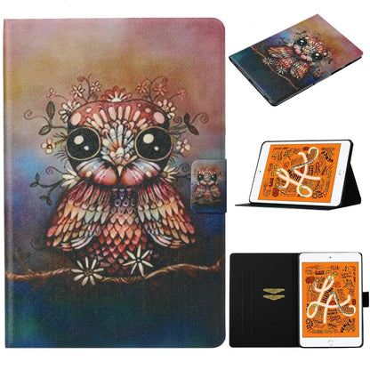 Coloured Drawing Pattern Horizontal Flip Leather Case with Holder & Card Slot & Sleep / Wake-up Function, For iPad Pro 11 (2020), For iPad mini 5 / 4 / 3 / 2 / 1, For iPad 10.2, For iPad Pro 10.5