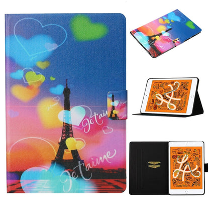 Coloured Drawing Pattern Horizontal Flip Leather Case with Holder & Card Slot & Sleep / Wake-up Function, For iPad Pro 11 (2020), For iPad mini 5 / 4 / 3 / 2 / 1, For iPad 10.2, For iPad Pro 10.5