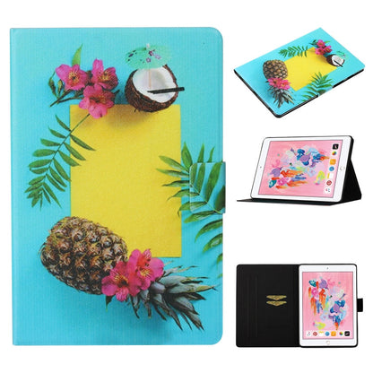Coloured Drawing Pattern Horizontal Flip Leather Case with Holder & Card Slot & Sleep / Wake-up Function, For iPad Pro 11 (2020), For iPad mini 5 / 4 / 3 / 2 / 1, For iPad 10.2, For iPad Pro 10.5