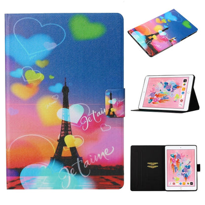 Coloured Drawing Pattern Horizontal Flip Leather Case with Holder & Card Slot & Sleep / Wake-up Function, For iPad Pro 11 (2020), For iPad mini 5 / 4 / 3 / 2 / 1, For iPad 10.2, For iPad Pro 10.5