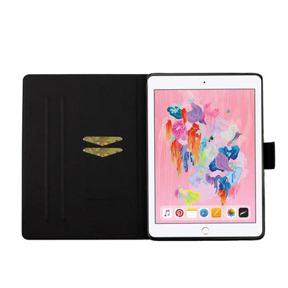 Coloured Drawing Pattern Horizontal Flip Leather Case with Holder & Card Slot & Sleep / Wake-up Function, For iPad Air / Air 2, For iPad 9.7 (2018) & (2017)