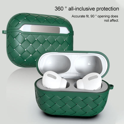Weave Texture TPU Wireless Earphone Protective Case, For AirPods Pro, For AirPods 1 / 2
