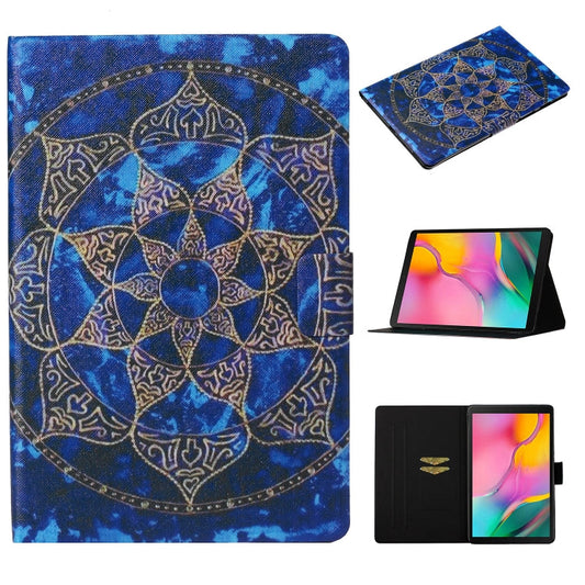 Coloured Drawing Pattern Horizontal Flip Leather Case with Holder & Card Slot & Sleep / Wake-up Function, For Galaxy Tab A 10.1 (2019) T515 / T510, For Huawei MediaPad T5, For Huawei MediaPad T3 10