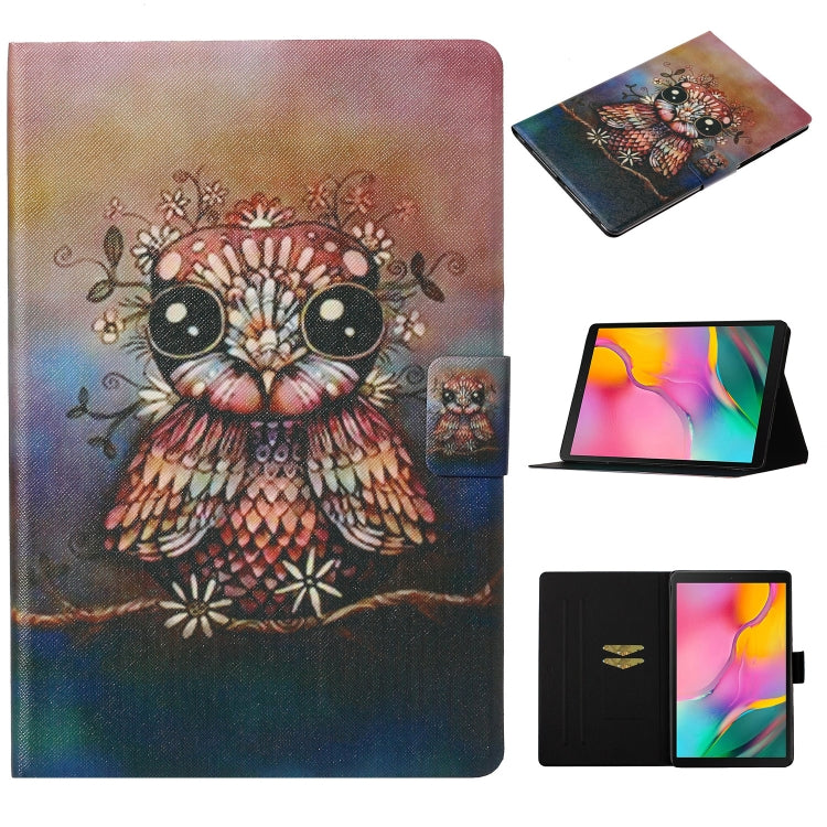 Coloured Drawing Pattern Horizontal Flip Leather Case with Holder & Card Slot & Sleep / Wake-up Function, For Galaxy Tab A 10.1 (2019) T515 / T510, For Huawei MediaPad T5, For Huawei MediaPad T3 10