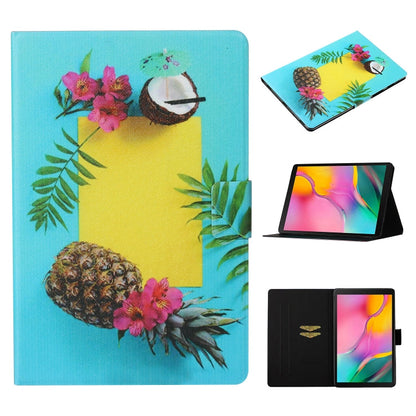 Coloured Drawing Pattern Horizontal Flip Leather Case with Holder & Card Slot & Sleep / Wake-up Function, For Galaxy Tab A 10.1 (2019) T515 / T510, For Huawei MediaPad T5, For Huawei MediaPad T3 10
