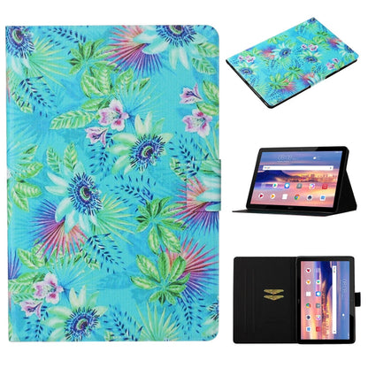 Coloured Drawing Pattern Horizontal Flip Leather Case with Holder & Card Slot & Sleep / Wake-up Function, For Galaxy Tab A 10.1 (2019) T515 / T510, For Huawei MediaPad T5, For Huawei MediaPad T3 10