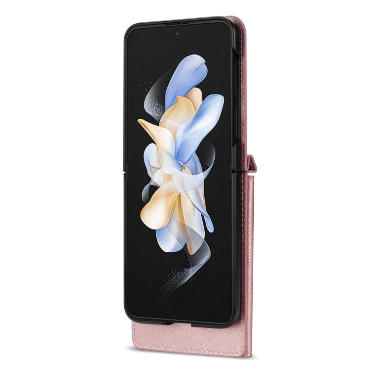 N.BEKUS Side Zipper Folding Phone Leather Case, For Samsung Galaxy Z Flip3 5G, For Samsung Galaxy Z Flip4