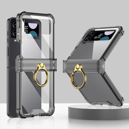 GKK Airbag Hinge Shockproof Phone Case with Ring Holder, For Samsung Galaxy Z Flip4