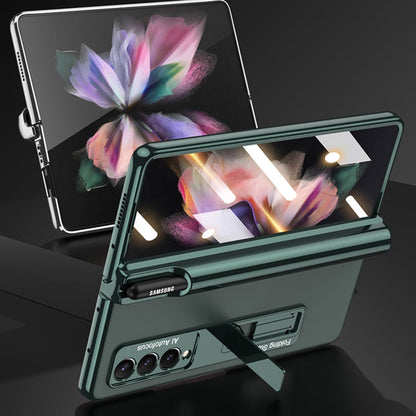 GKK Magnetic Fold Hinge Shockproof Phone Case with Pen Slots, For Samsung Galaxy Z Fold3 5G