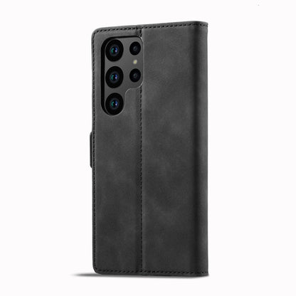 LC.IMEEKE Strong Magnetism Microfiber Leather Phone Case, For Samsung Galaxy S23 Ultra 5G