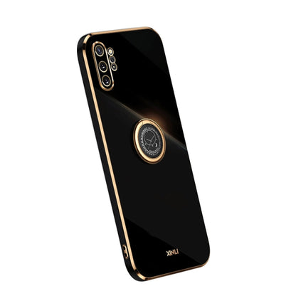 XINLI Straight Edge Electroplate TPU Phone Case with Ring, For Samsung Galaxy A54 5G, For vivo X90 Pro+, For Samsung Galaxy Note10+