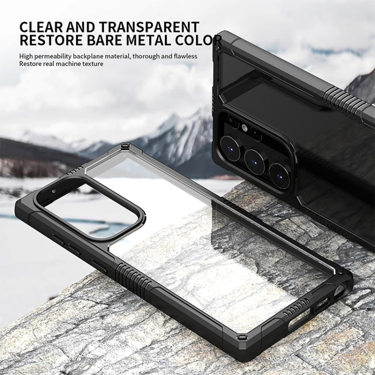 iPAKY Transparent PC + TPU Shockproof Phone Case, For Samsung Galaxy S23 Ultra 5G