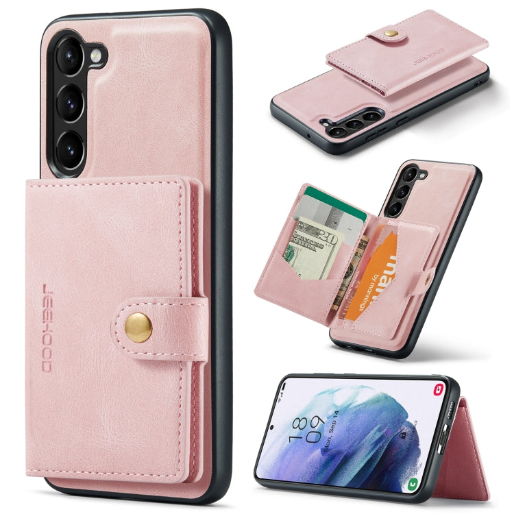 JEEHOOD Retro Magnetic Detachable Wallet Phone Case, For Samsung Galaxy S23 5G, For Samsung Galaxy S23+ 5G, For Samsung Galaxy S23 Ultra 5G