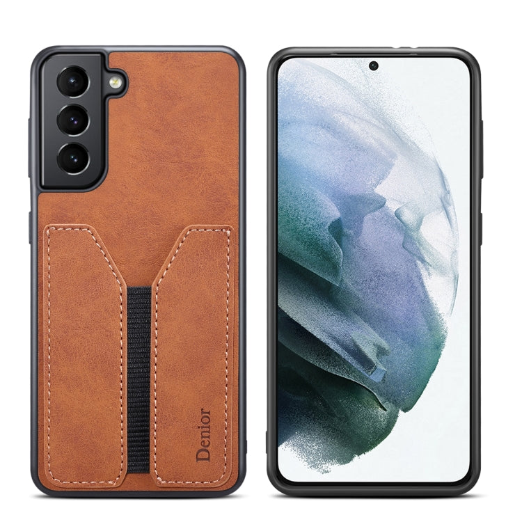 Denior DV Elastic Card PU Back Cover Phone Case, For Samsung Galaxy S23 5G, For Samsung Galaxy S23+ 5G, For Samsung Galaxy S23 Ultra 5G