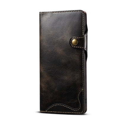 Denior Oil Wax Cowhide Magnetic Button Leather Phone Case, For Samsung Galaxy S23 5G, For Samsung Galaxy S23+ 5G, For Samsung Galaxy S23 Ultra 5G