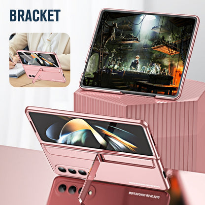 2 in 1 Detachable PC Folding Phone Case with Holder & Pen Slot, For Samsung Galaxy Z Fold4