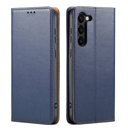 Fierre Shann PU Genuine Leather Texture Leather Phone Case, For Samsung Galaxy S23+ 5G, For Samsung Galaxy S23 Ultra 5G