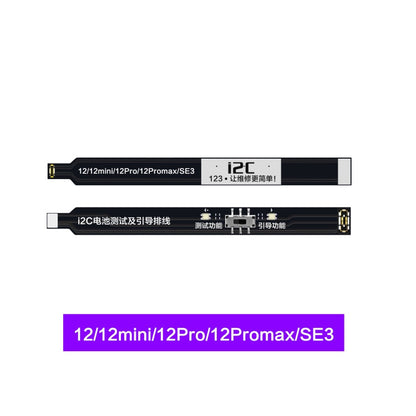 i2C Battery Boot Strap Test Flex Cable, For iPhone 5 SE / 6s / 6 Plus / 6s Plus / 7 / 7 Plus, For iPhone 8 / 8 Plus / X / XR / XS / XS Max / 11 Pro / 11 Pro Max, For iPhone 11 / SE2, For iPhone 12 mini / 12 / 12 Pro / 12 Pro Max / SE3                  ...
