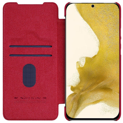 NILLKIN QIN Series Pro Sliding Camera Cover Design Leather Phone Case, For Samsung Galaxy S23+ 5G