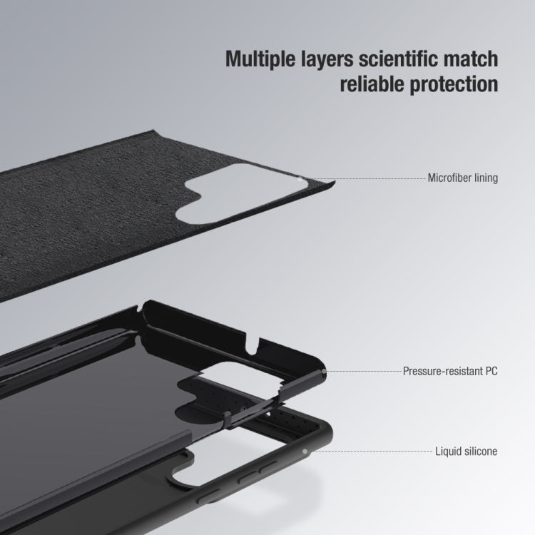 NILLKIN CamShield Liquid Silicone + PC Phone Case, For Samsung Galaxy S23 Ultra 5G