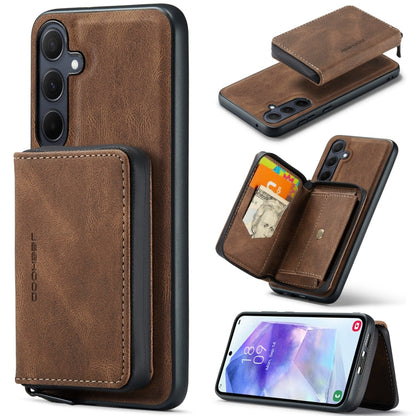 JEEHOOD Magnetic Zipper Horizontal Flip Leather Phone Case, For Samsung Galaxy A15 5G, For Samsung Galaxy A55 5G, For Samsung Galaxy A35 5G, For Samsung Galaxy S24 Ultra 5G
