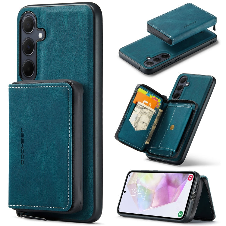 JEEHOOD Magnetic Zipper Horizontal Flip Leather Phone Case, For Samsung Galaxy A15 5G, For Samsung Galaxy A55 5G, For Samsung Galaxy A35 5G, For Samsung Galaxy S24 Ultra 5G