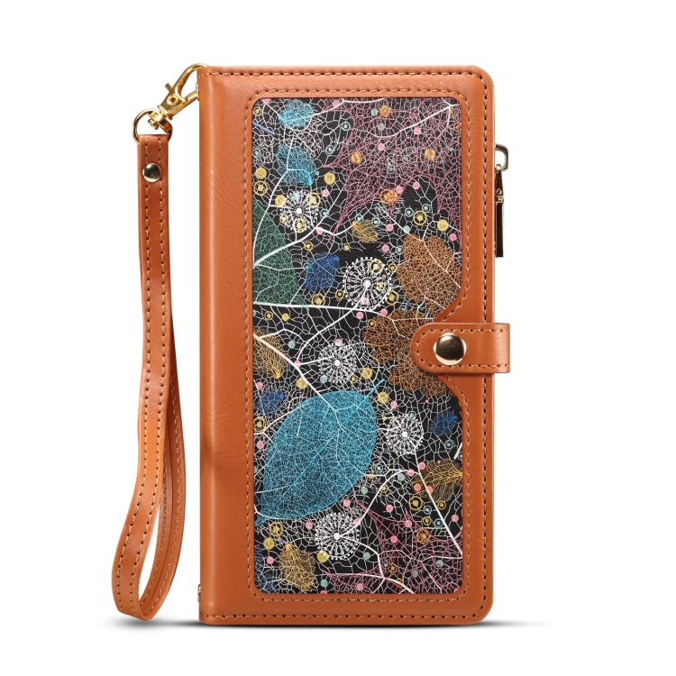 ESEBLE Star Series Lanyard Zipper Wallet RFID Leather Case, For Samsung Galaxy A54 5G, For Samsung Galaxy A14 5G