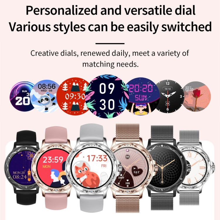 CF12 1.2 inch Waterproof Smart Steel Strap Wristband Support Heart Rate Monitoring / Blood Pressure Monitoring, CF12 Steel Strap (Black)