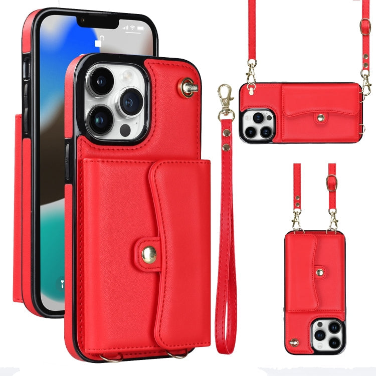 RFID Card Slot Phone Case with Long Lanyard, For iPhone 13 Pro Max, For iPhone 12, For iPhone 12 Pro, For iPhone 12 Pro Max