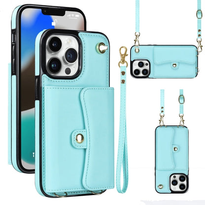 RFID Card Slot Phone Case with Long Lanyard, For iPhone 13 Pro Max, For iPhone 12, For iPhone 12 Pro, For iPhone 12 Pro Max