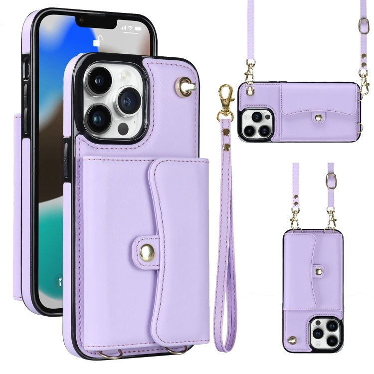 RFID Card Slot Phone Case with Long Lanyard, For iPhone 13 Pro Max, For iPhone 12, For iPhone 12 Pro, For iPhone 12 Pro Max
