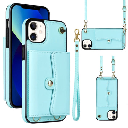 RFID Card Slot Phone Case with Long Lanyard, For iPhone 13 Pro Max, For iPhone 12, For iPhone 12 Pro, For iPhone 12 Pro Max